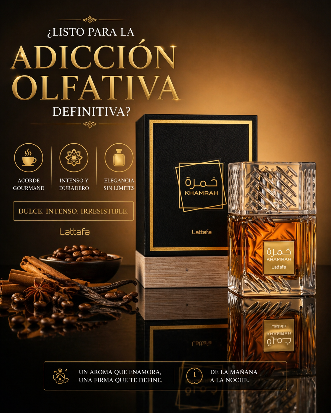 Khamrah Qahwa Lattafa | Perfume Unisex Gourmand Café 100ml