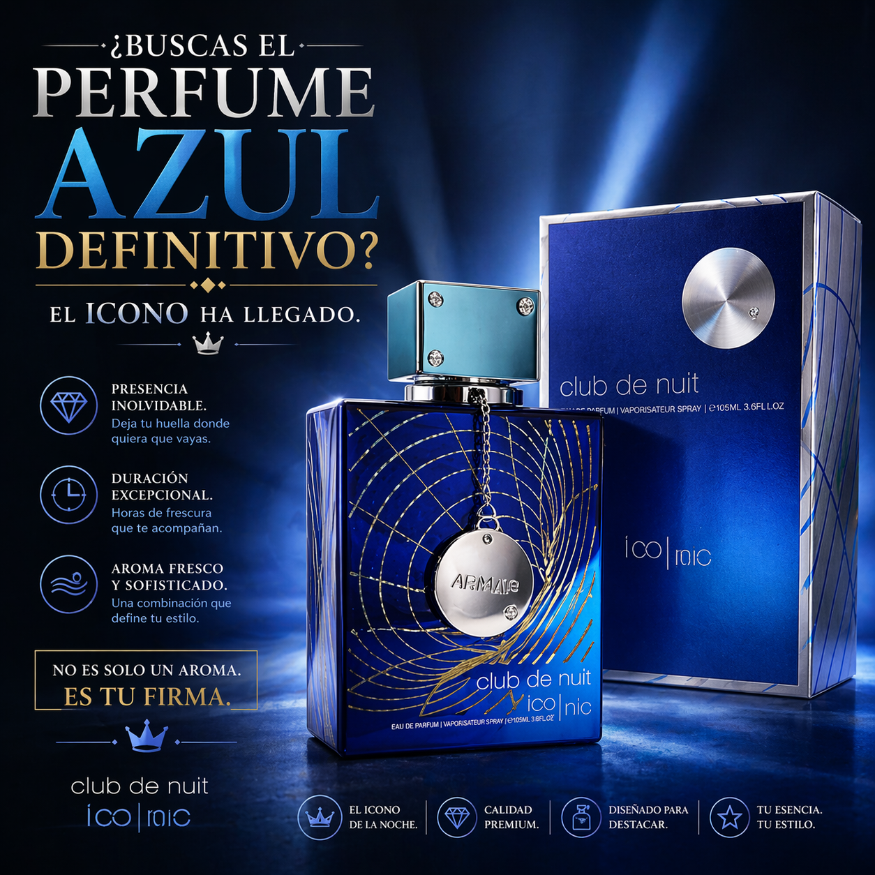 Armaf Club de Nuit Iconic EDP 105ml + REGALO MUESTRA GRATIS