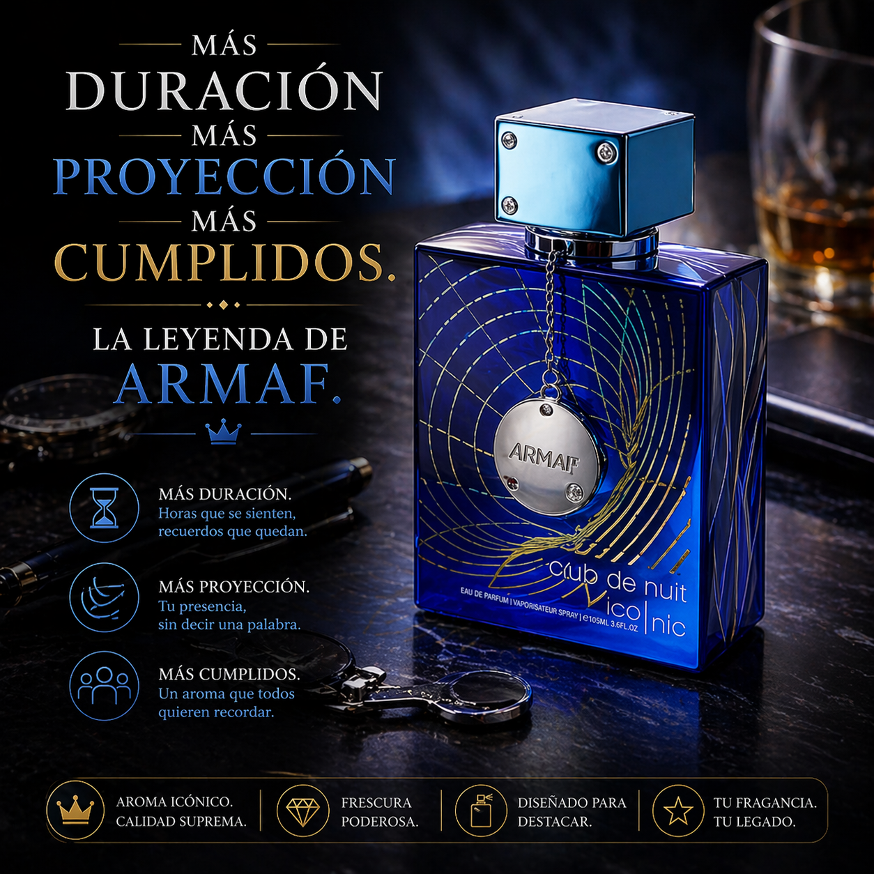 Armaf Club de Nuit Iconic EDP 105ml + REGALO MUESTRA GRATIS