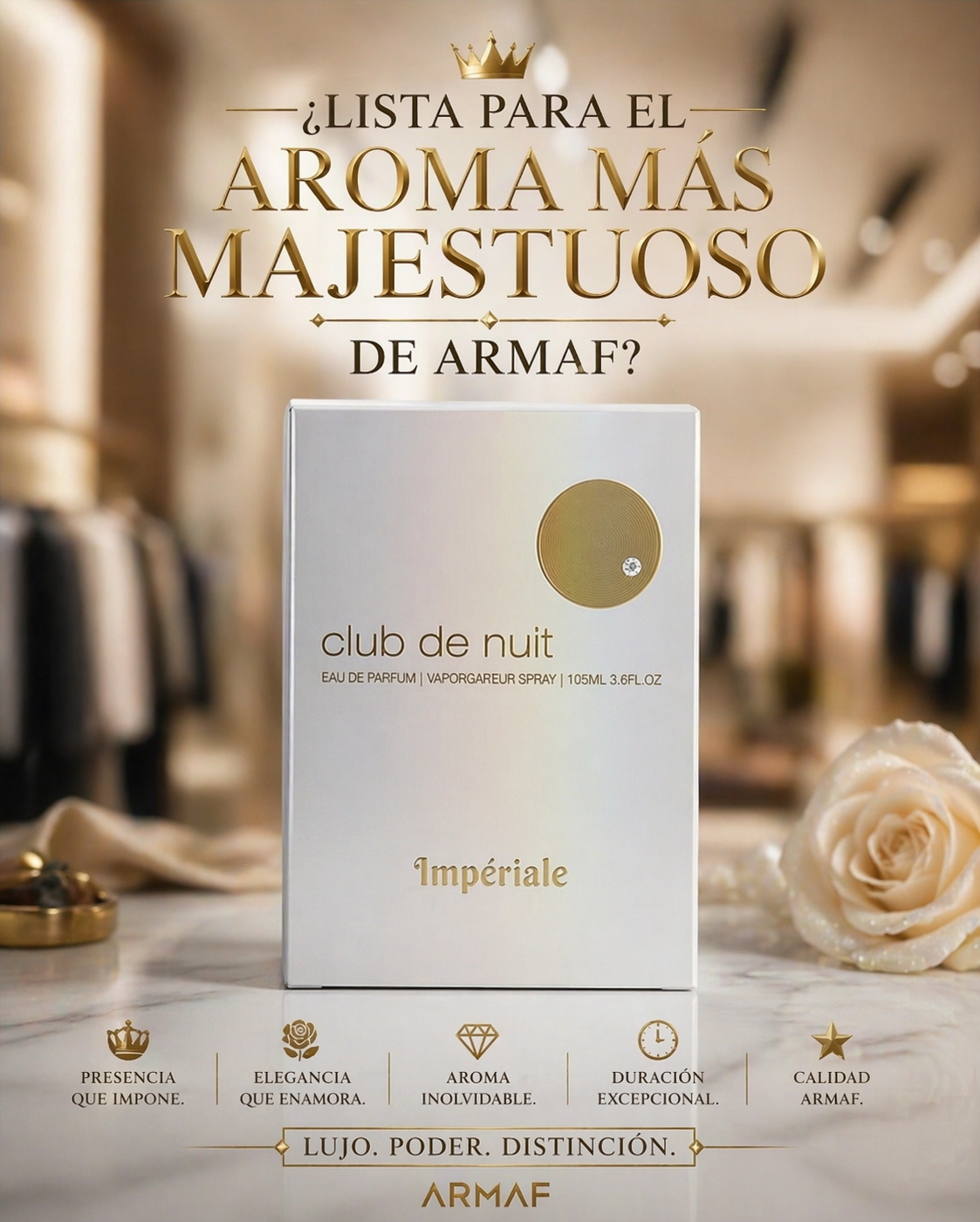 Club de Nuit Impériale Armaf | Perfume Femenino Floral 105ml