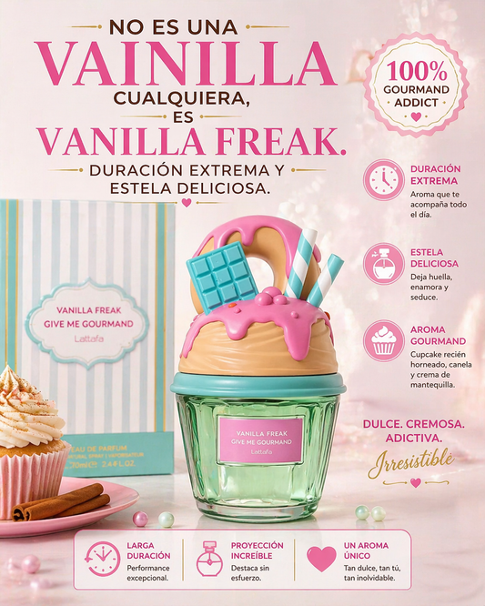 Vanilla Freak Lattafa | Perfume Gourmand Vainilla Unisex 75ml