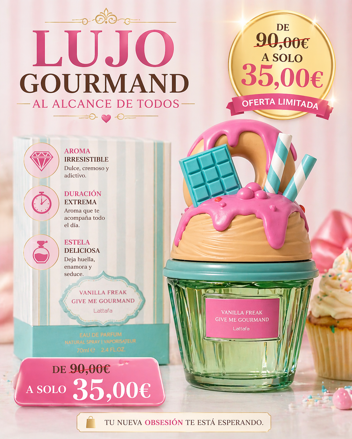 Vanilla Freak Lattafa | Perfume Gourmand Vainilla Unisex 75ml