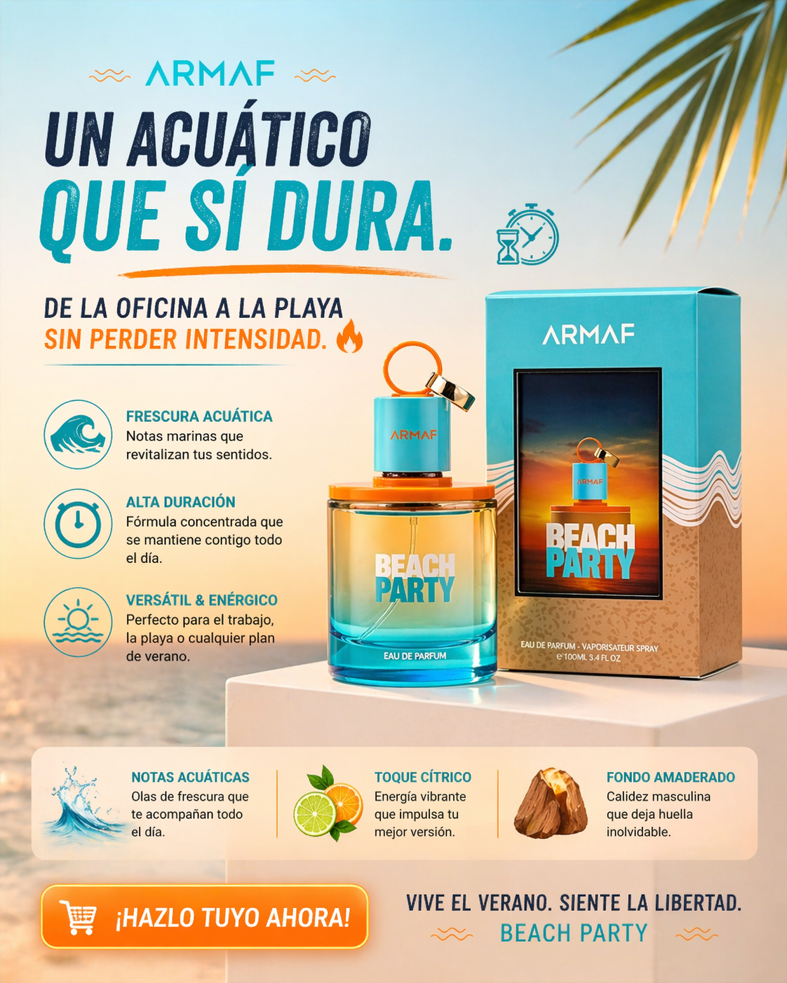 Beach Party Armaf | Perfume Unisex Fresco Tropical 100ml