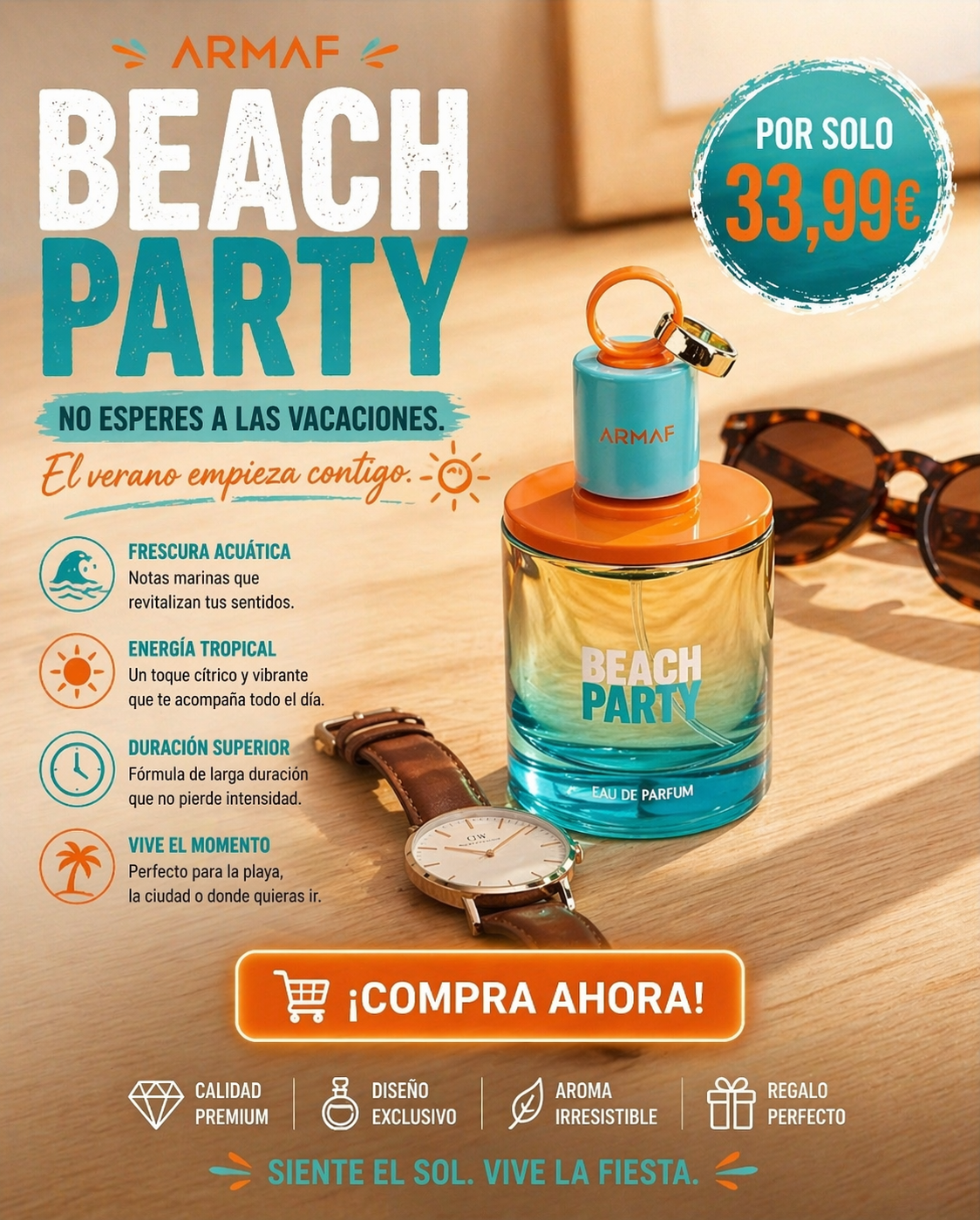 Beach Party Armaf | Perfume Unisex Fresco Tropical 100ml