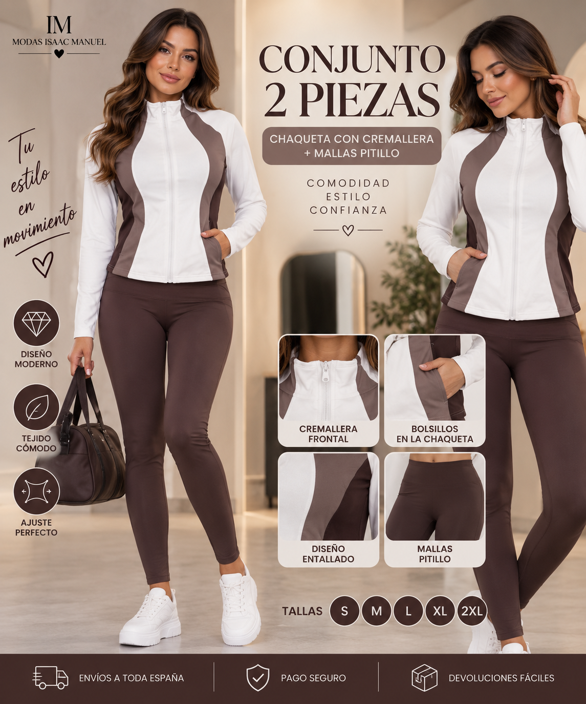 Conjunto Chándal Mujer SUSANA Deportivo Moldeador