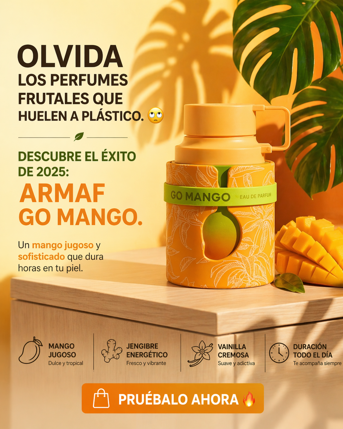 Odyssey Go Mango Armaf | Perfume Unisex Frutal Tropical 100ml