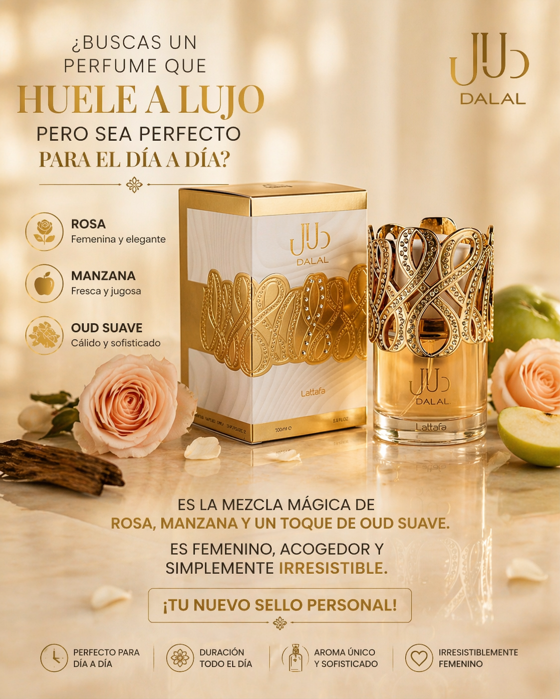 Dalal Lattafa | Perfume Femenino Floral Oriental 100ml