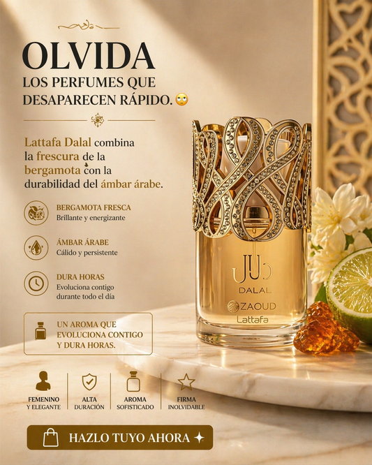 Dalal Lattafa | Perfume Femenino Floral Oriental 100ml