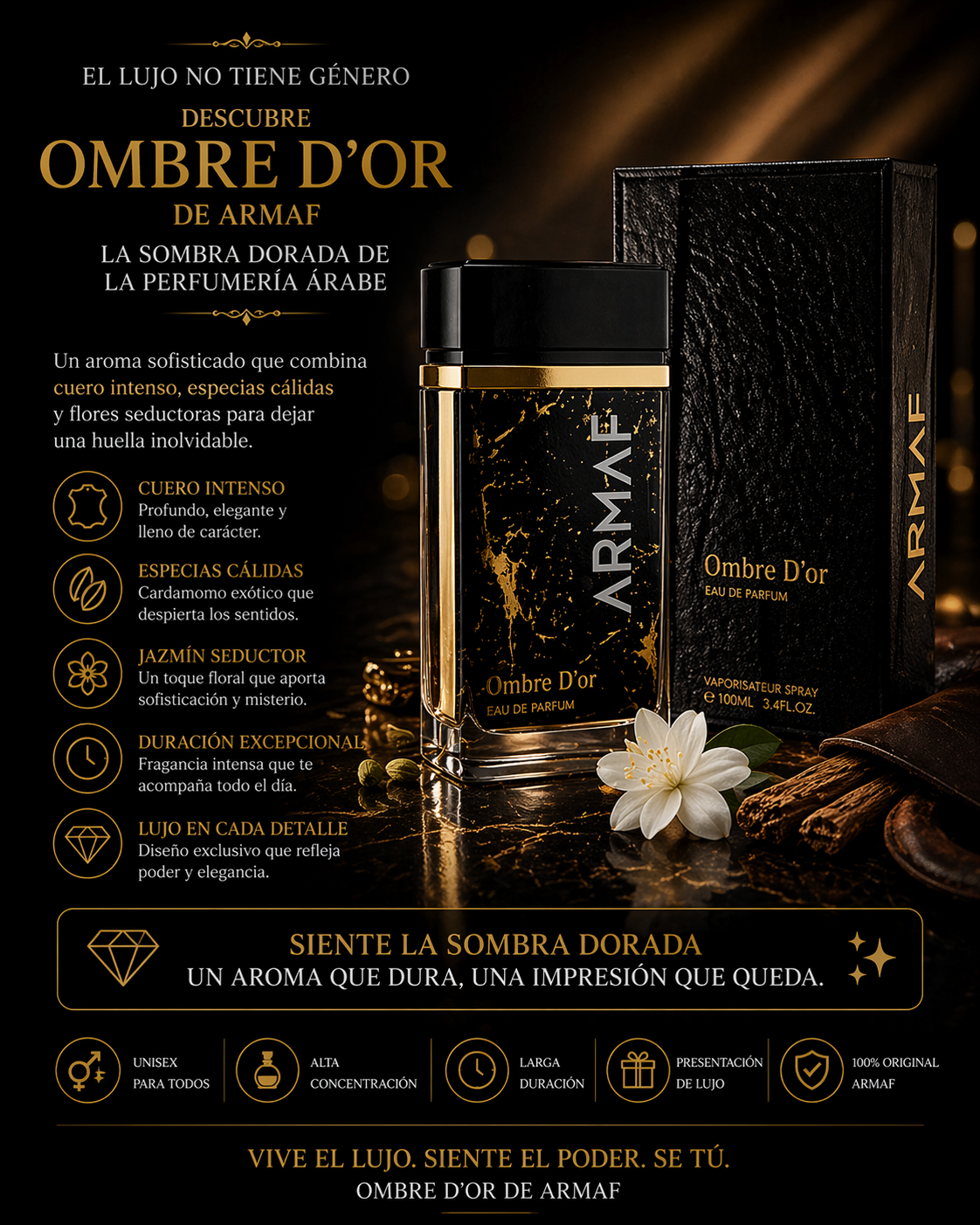 Ombre D'or Armaf | Perfume Unisex 100ml
