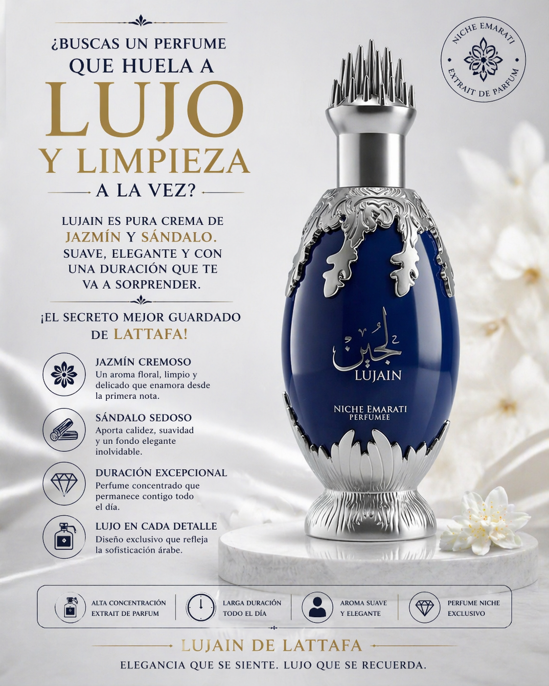 Lujain Lattafa | Perfume Unisex Floral Amaderado 100ml