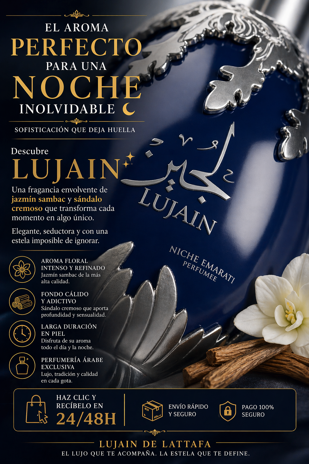 Lujain Lattafa | Perfume Unisex Floral Amaderado 100ml
