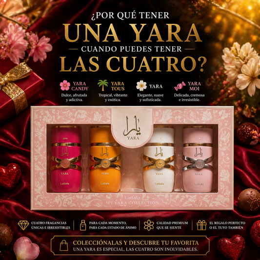 My Yara Collection Lattafa | Set 4 x 25ml Yara, Yara Moi, Tous y Candy