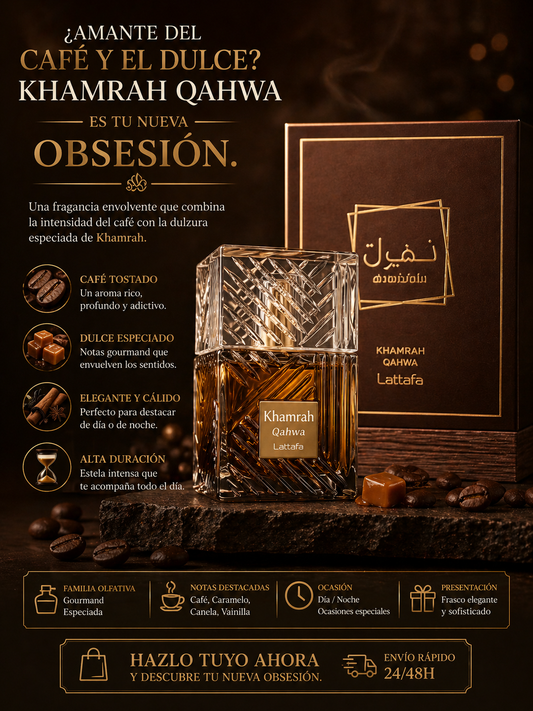 Khamrah Qahwa Lattafa | Perfume Unisex Gourmand Café 100ml