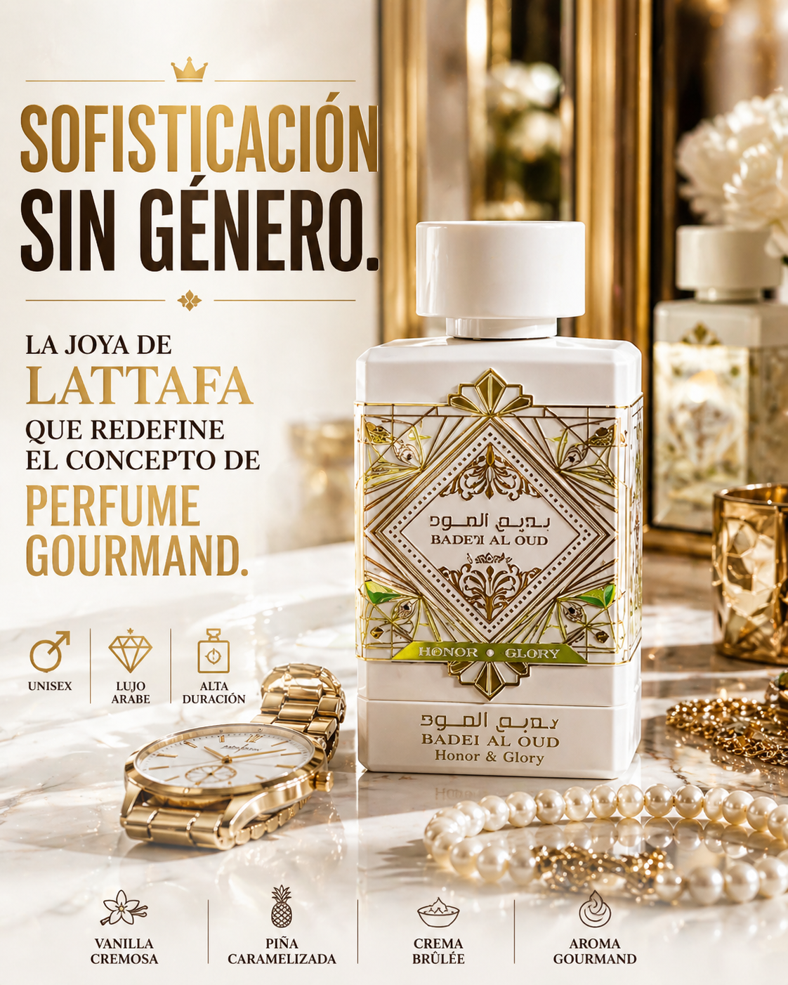 Bade'e Al Oud Honor & Glory Lattafa | Perfume Unisex 100ml