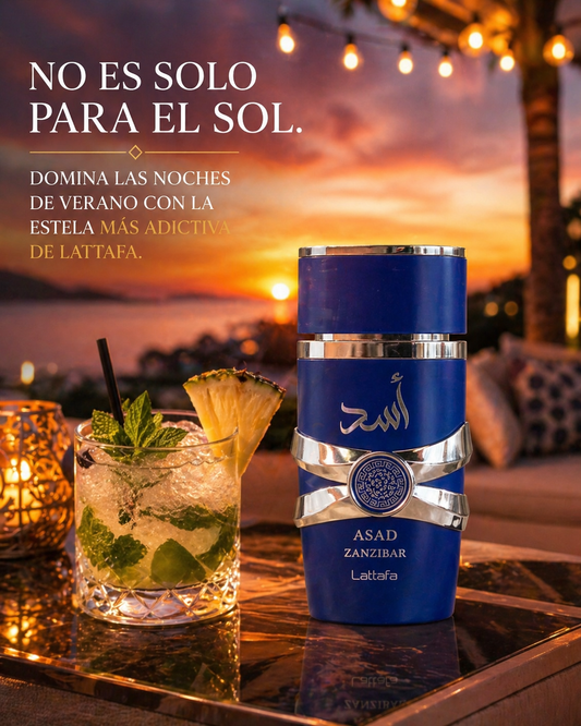 Asad Zanzibar Lattafa | Perfume Masculino 100ml