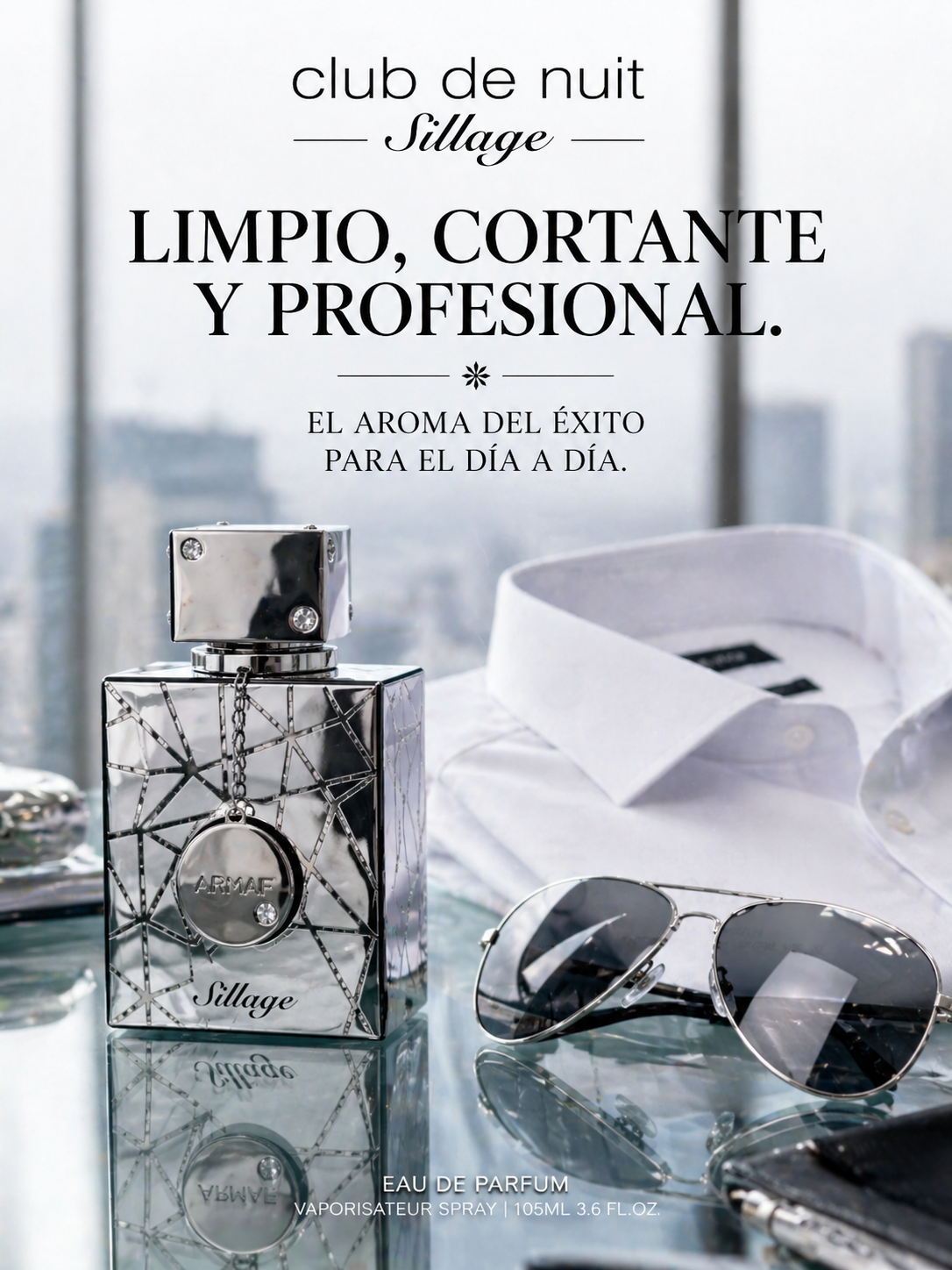 Club de Nuit Sillage Armaf | Perfume Unisex Floral Amaderado 105ml