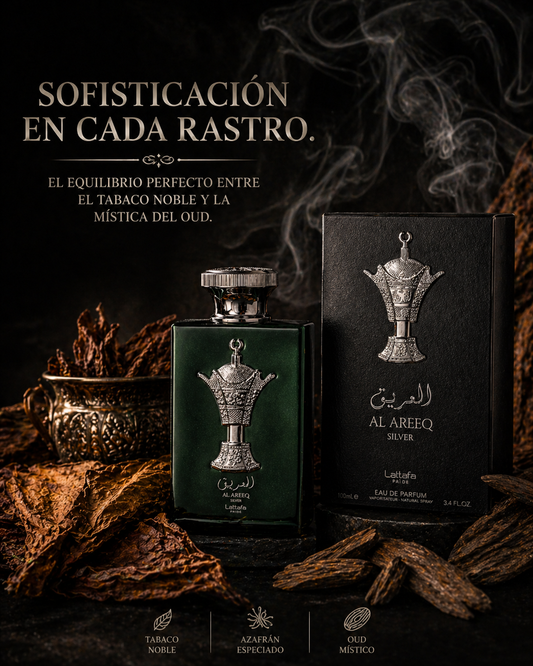 Al Areeq Silver Lattafa | Perfume Unisex Oriental Amaderado 100ml