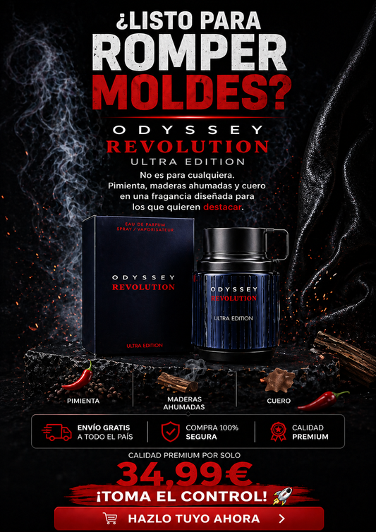 Odyssey Revolution Ultra Armaf | Perfume Masculino Amaderado Especiado 100ml