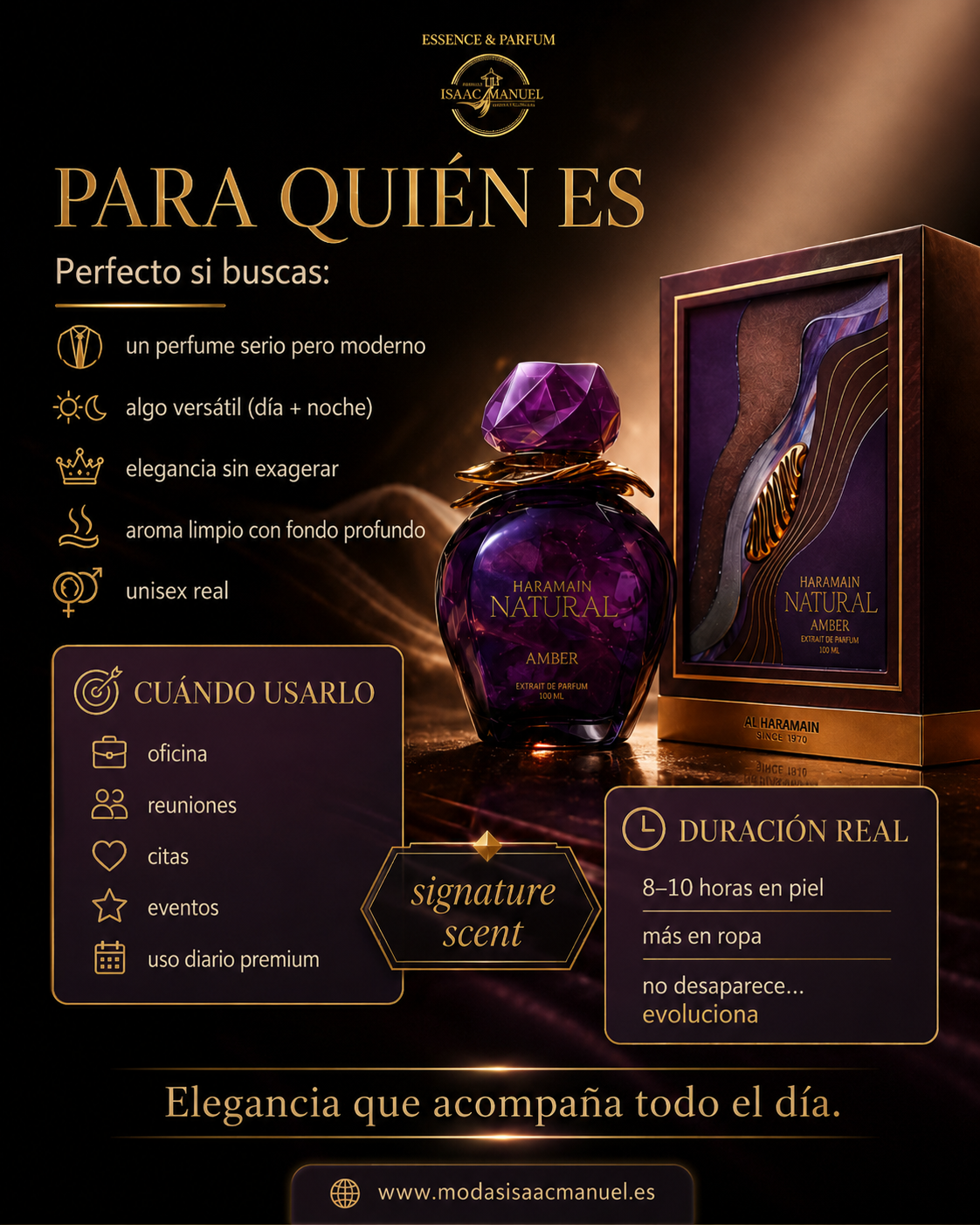 Natural Amber Al Haramain | Perfume Unisex 100ml
