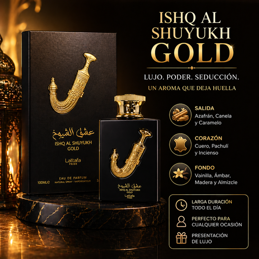 Ishq Al Shuyukh Gold Lattafa | Perfume Unisex 100ml
