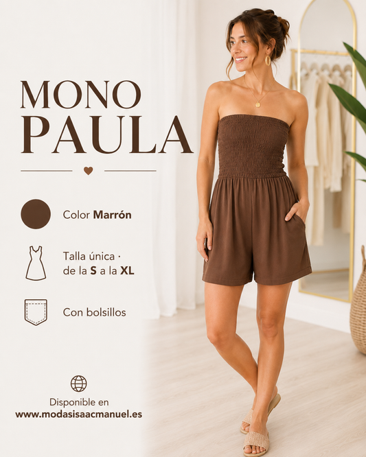 Mono Corto "PAULA" | Pecho Fruncido Palabra de Honor