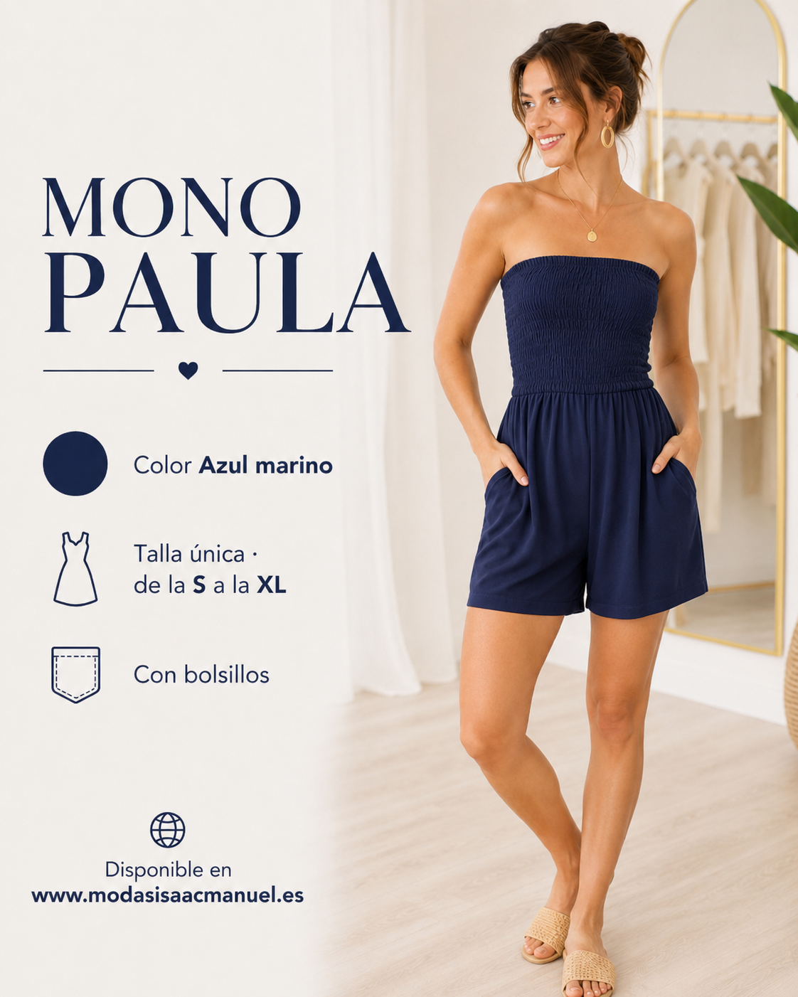 Mono Corto "PAULA" | Pecho Fruncido Palabra de Honor