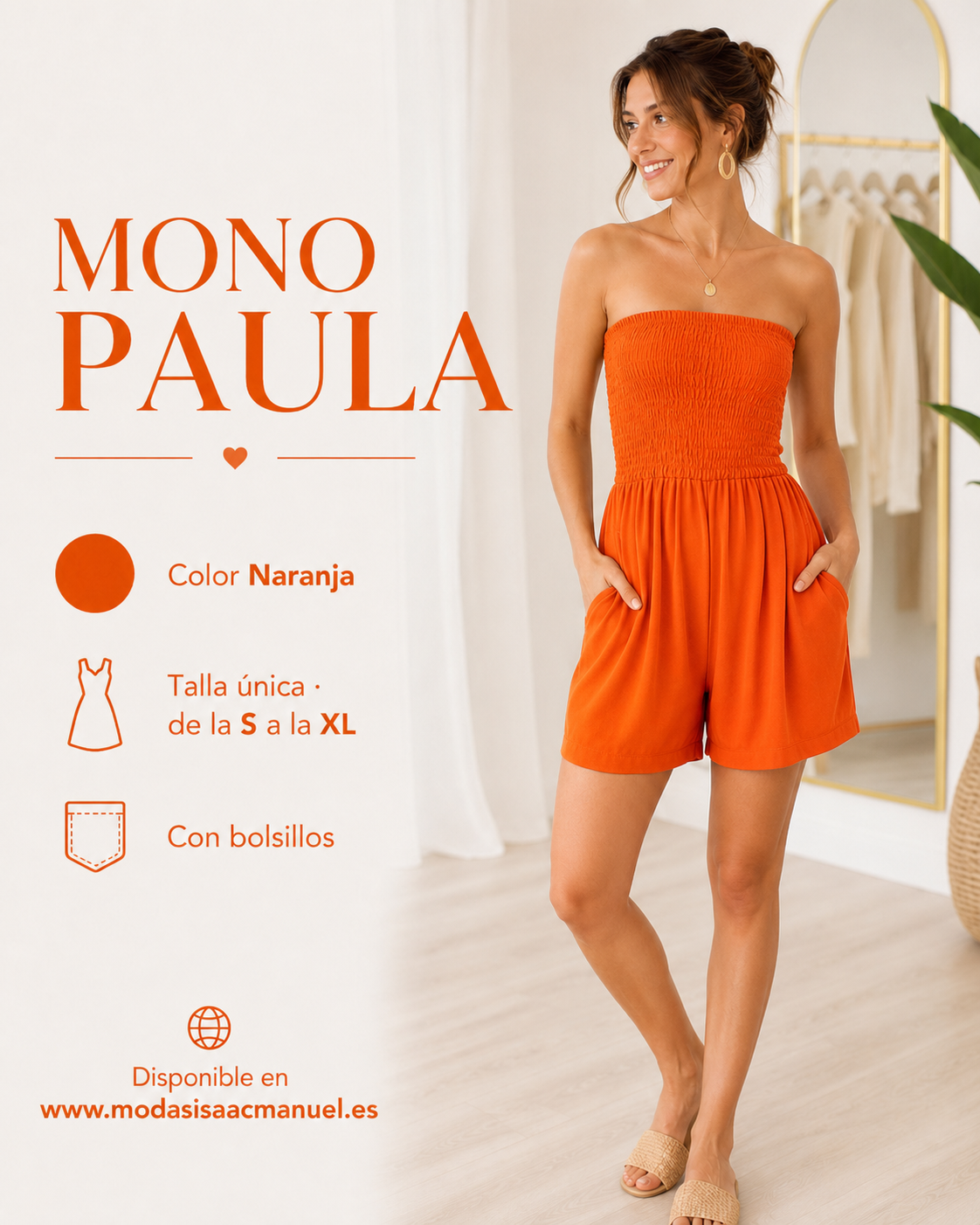 Mono Corto "PAULA" | Pecho Fruncido Palabra de Honor