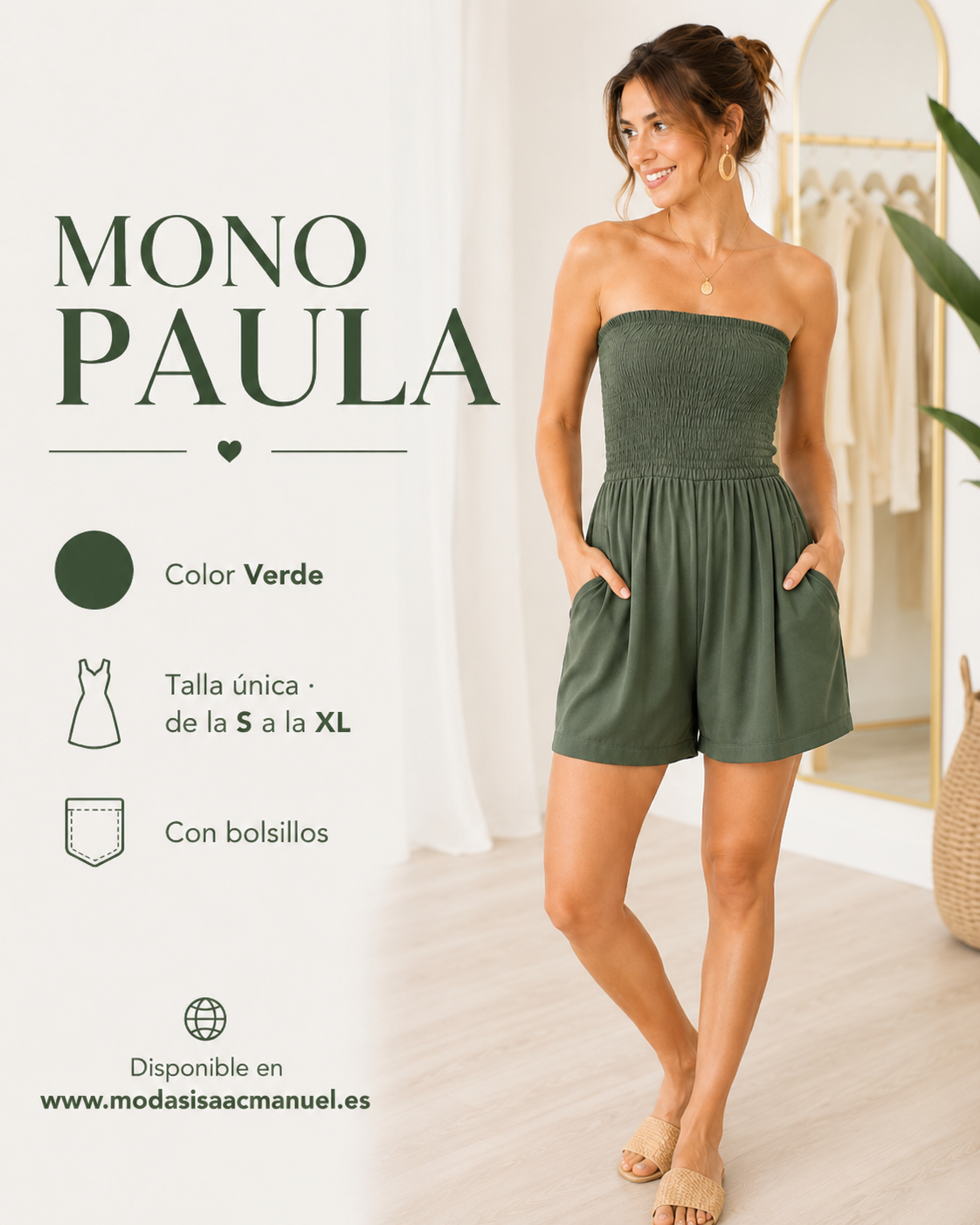 Mono Corto "PAULA" | Pecho Fruncido Palabra de Honor