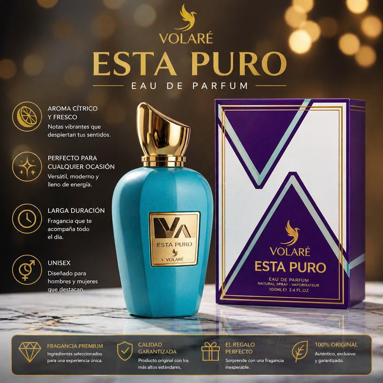 Esta Puro Volare | Perfume Unisex Fresco Limpio 100ml