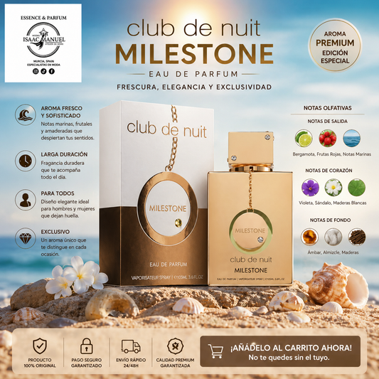 Club de Nuit Milestone Armaf | Perfume Unisex Mediterráneo 100ml
