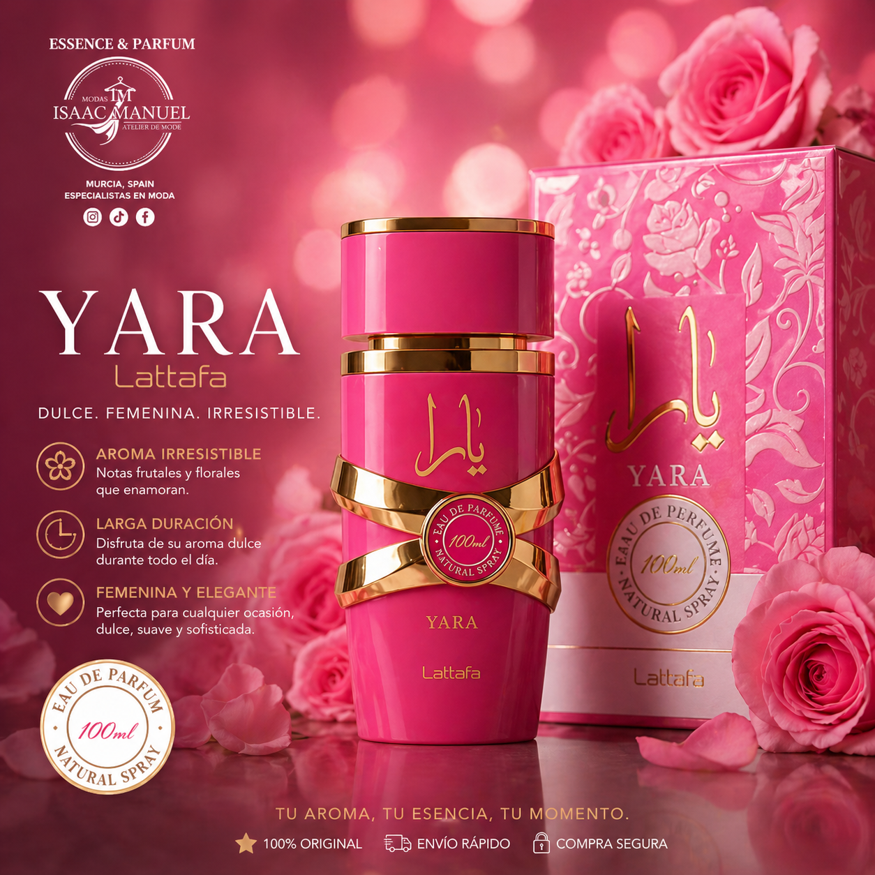 Yara Candy Lattafa | Perfume Femenino Dulce 100ml