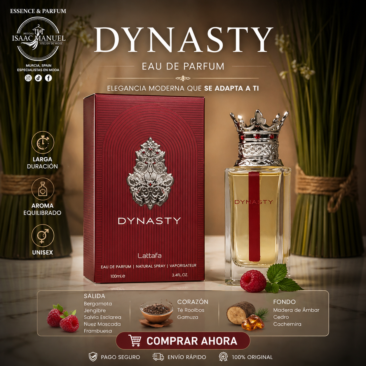 Dynasty Lattafa | Perfume Unisex 100ml