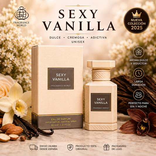 Sexy Vanilla Fragrance World | Perfume Unisex 100ml