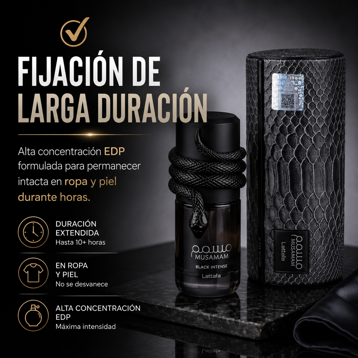 Lattafa Musamam Black Intense Eau de Parfum 100ml