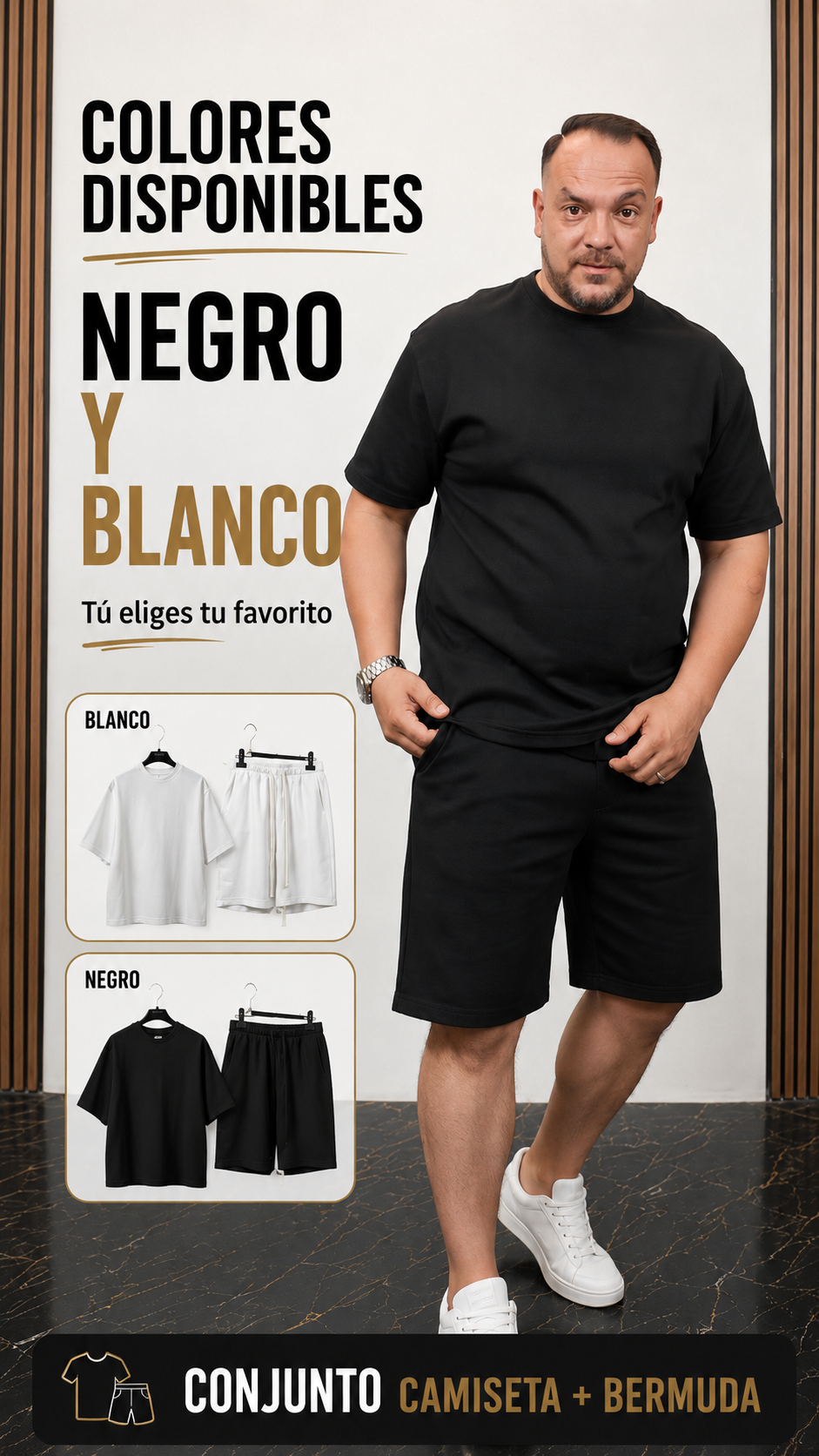 Conjunto Urbano de Camiseta y Bermuda "Original" | Estilo Streetwear Premium