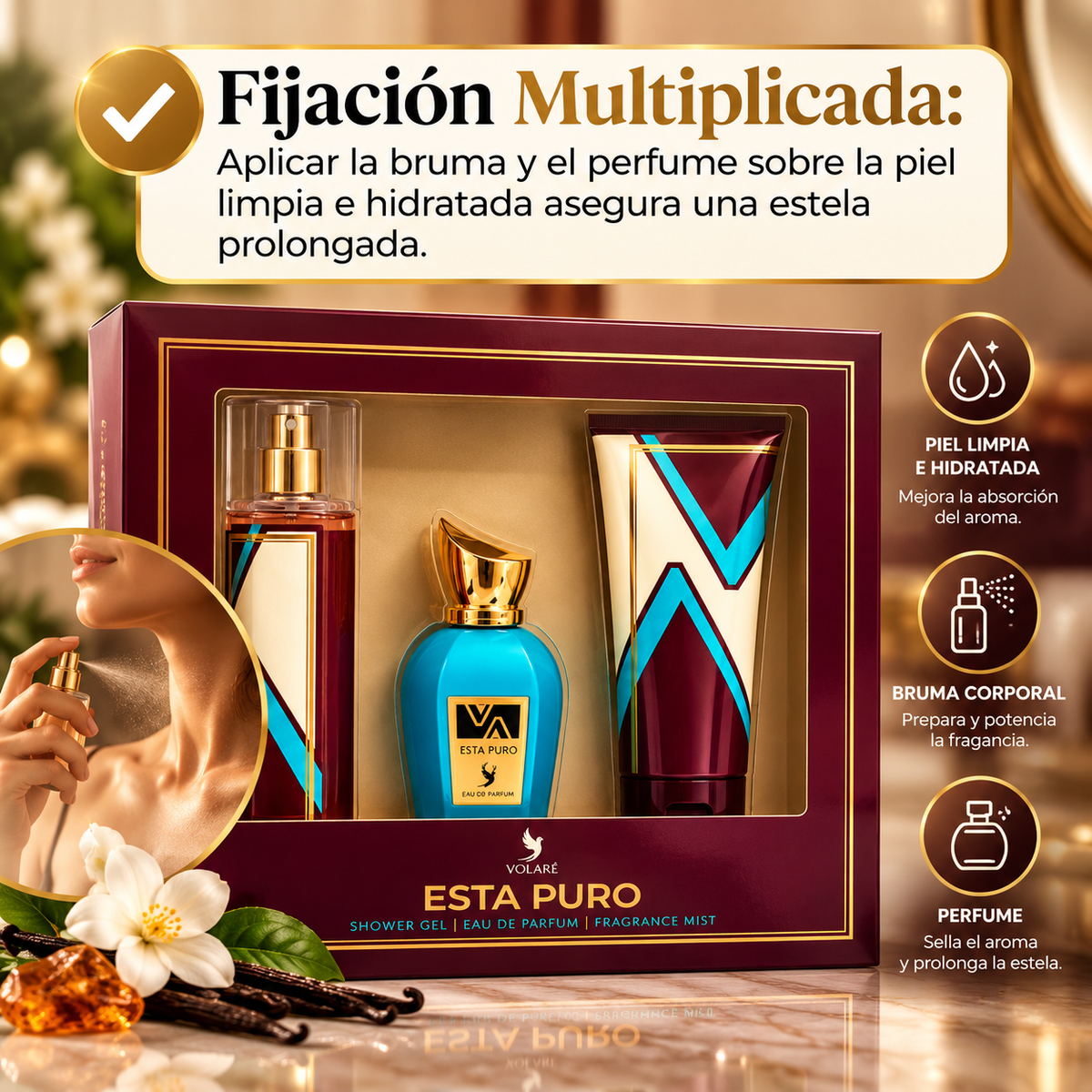 Volaré Esta Puro – Set de Regalo de 3 Piezas