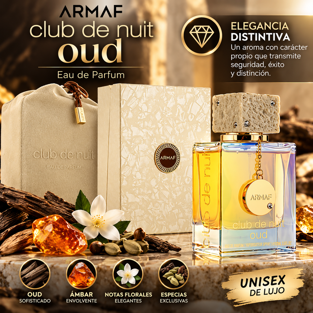 Perfume Armaf Club de Nuit Oud 105 ml Eau de Parfum