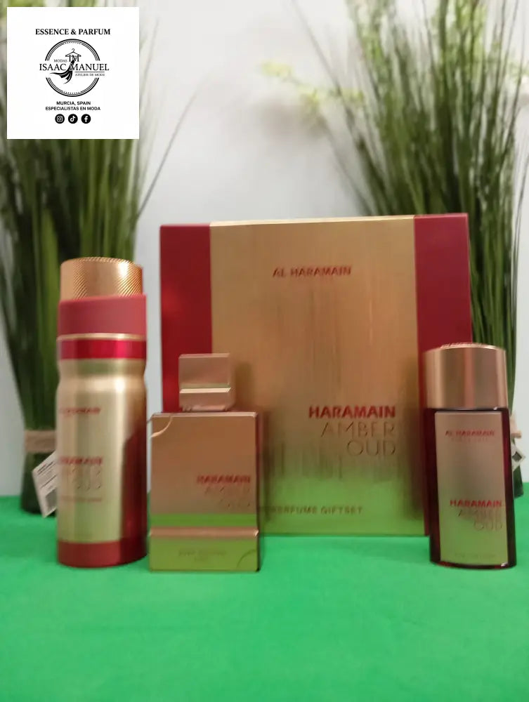 El gift set de Al haramain Amber oud ruby edition