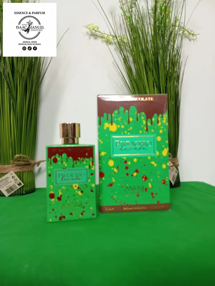 Caja y perfume de Anfar 1950 Pistachio Kunafa
