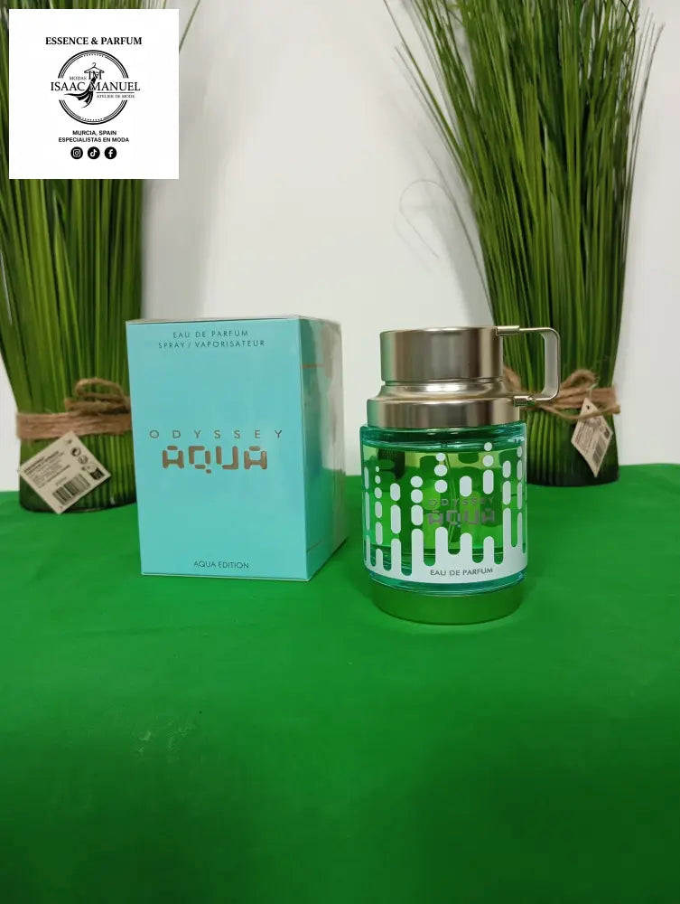caja y perfume de Odyssey Aqua Edition