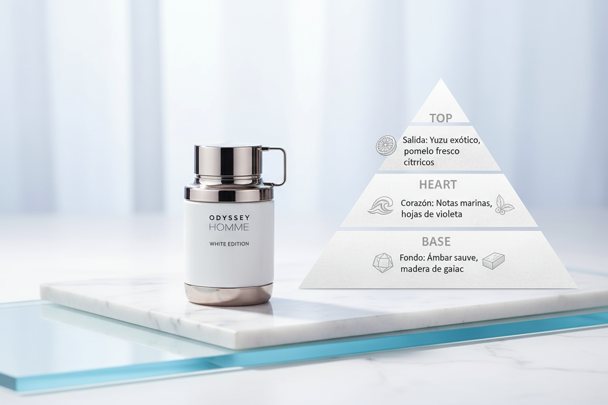 Armaf Odyssey Homme White Edition - Pirámide Olfativa