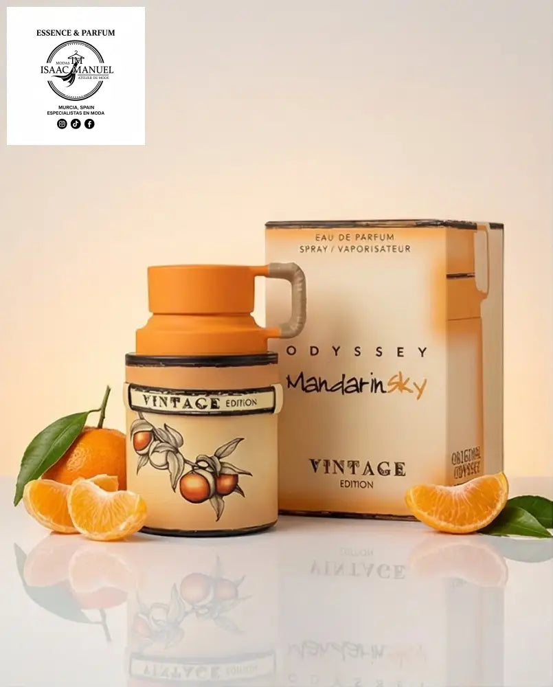 Perfume Odyssey Mandarin Sky Vintage Edition de Armaf - Fragancia cítrica aromática unisex con notas de mandarina y ámbar