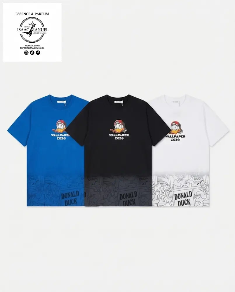 Camiseta Donald Duck Wallpaper | Hombre oversize - Camiseta