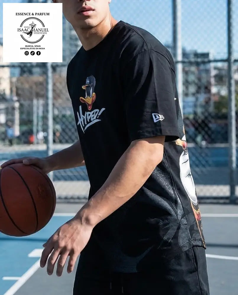 Camiseta Oversize ’Hyped’ Duck – Edición Street Urban QQ2329 Camiseta hombre