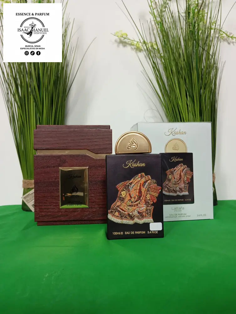 caja y perfume de Lattafa Kashan