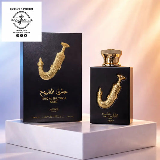 Ishq Al Shuyukh Gold de Lattafa Pride: El Oro Líquido de la Seducción