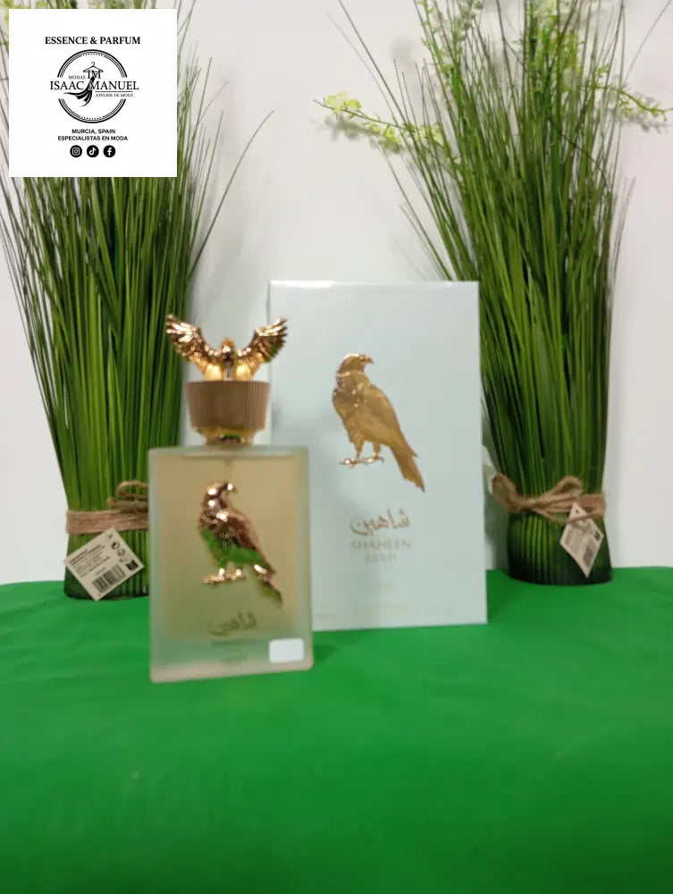 Caja y perfume de Shaheen Gold