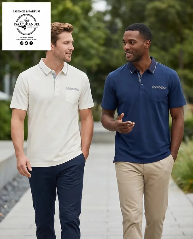 Polo de Algodón Premium con Diseño Minimalista para Hombre - Blanco / M - Polo