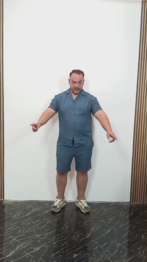Conjunto Camisero y Bermuda Plumeti para Hombre | Estilo Veraniego y Confort Total
